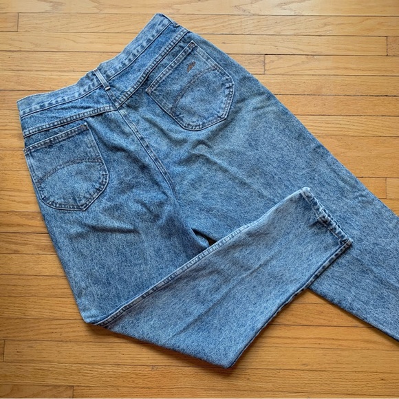 Vintage chic Vintage Acid Wash Jeans size 16 (waist 32") - Picture 3 of 9